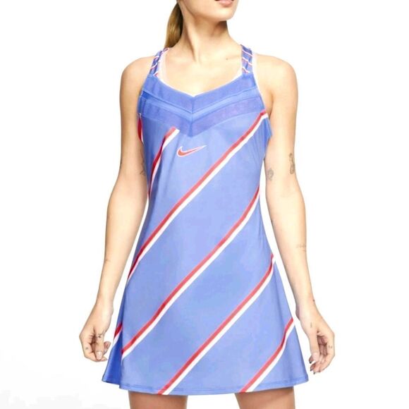 Nike Dri-Fit Women's Blue Tennis Dress Size Small - Picture 1 of 6